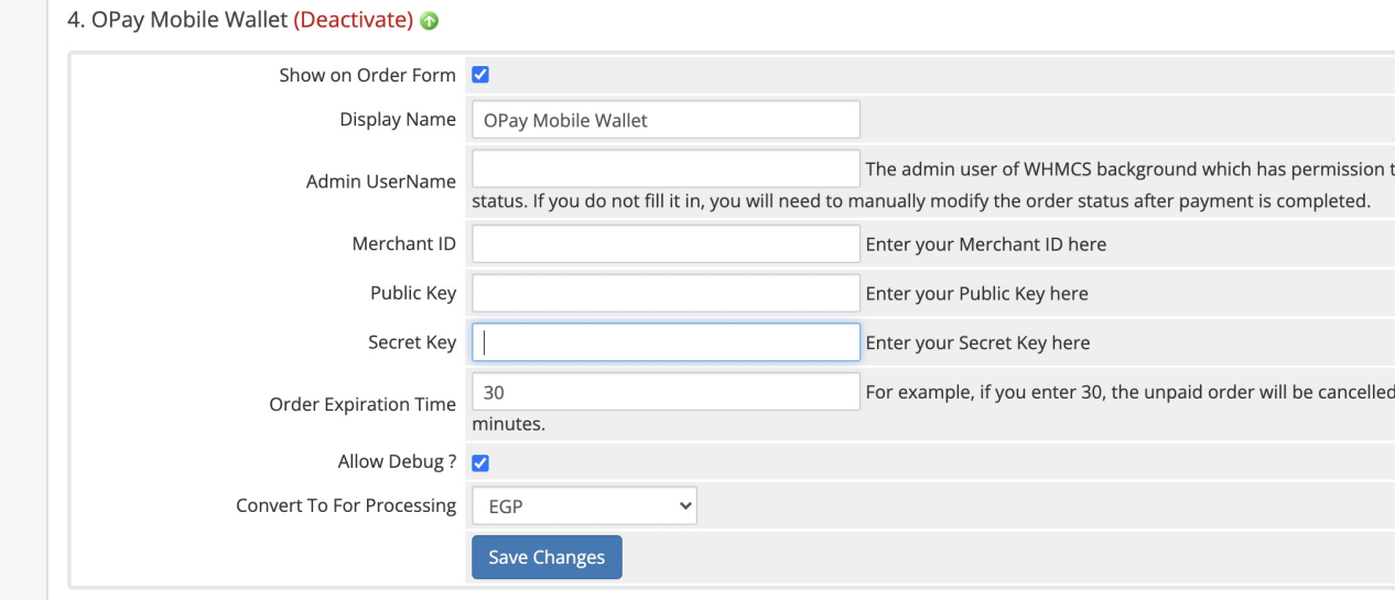 WHMCS plugin bank_card